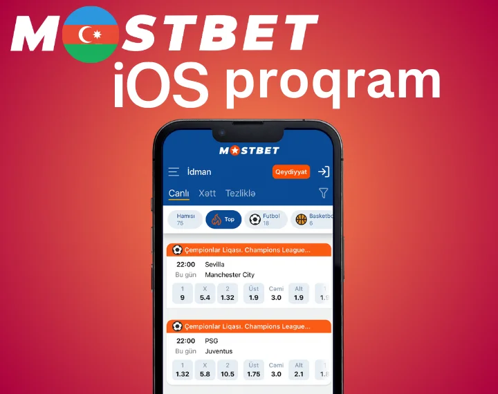 Azərbaycanda İOS üçün Mostbet mobil proqramı