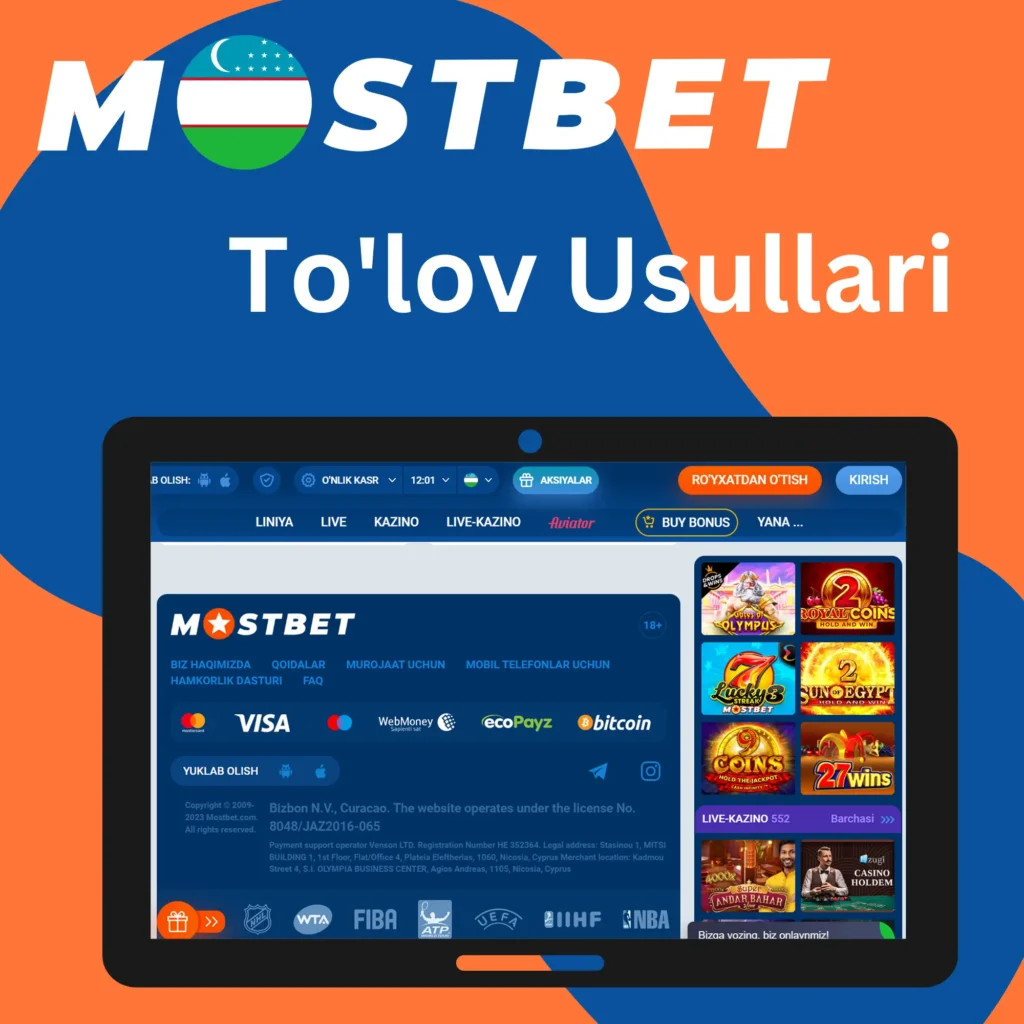 Mostbet Payment Methods UZ